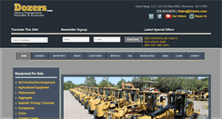 Desktop Screenshot of dozers.com